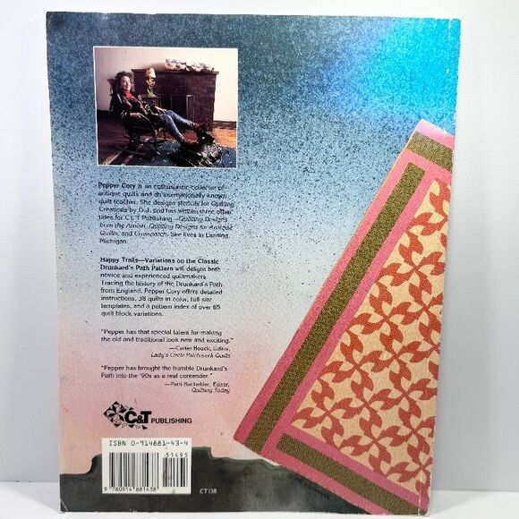 Quilt Pattern Happy Trails Classic Drunkard's Path by Pepper Cory Book - Picture 10 of 10